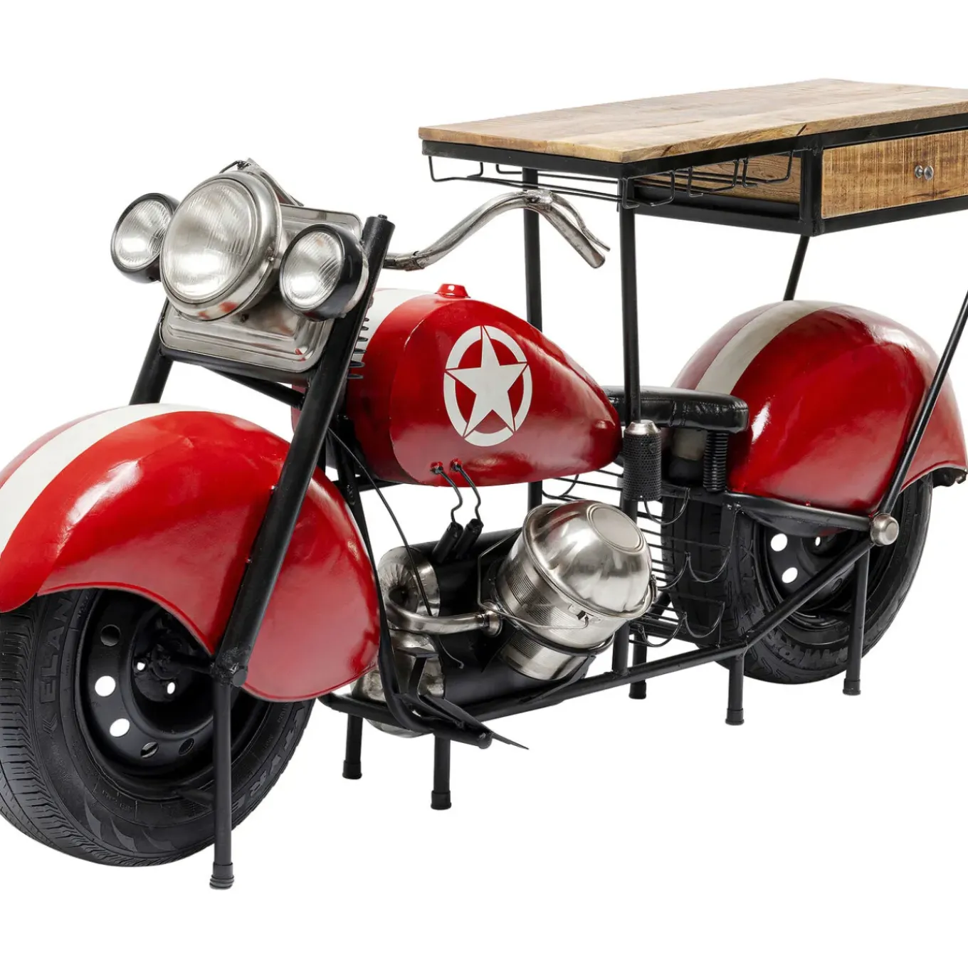 Meuble Bar Motorbike Rouge