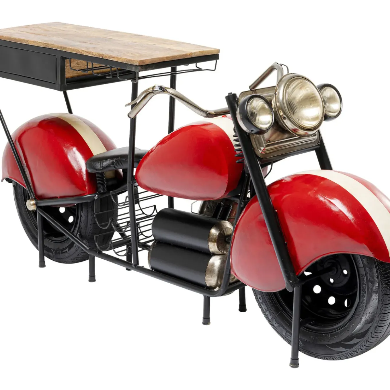 Meuble Bar Motorbike Rouge