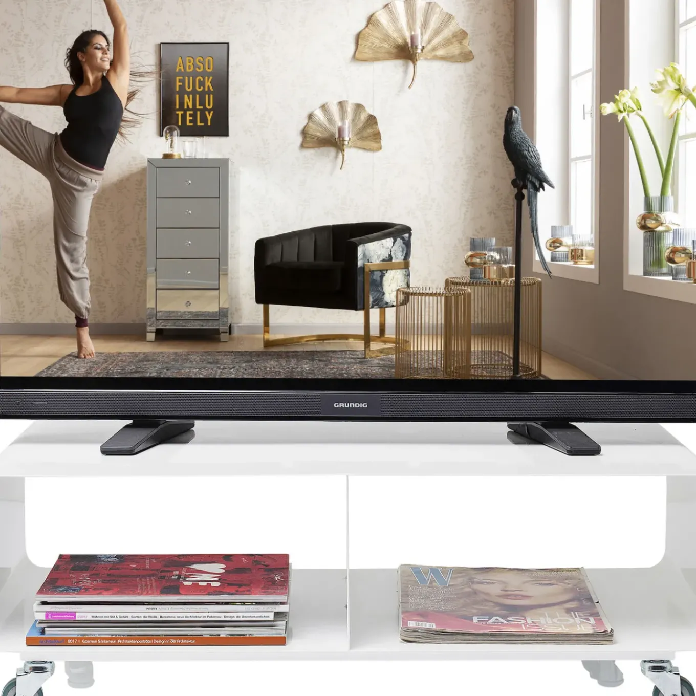 Meuble Tv Lounge M Blanc