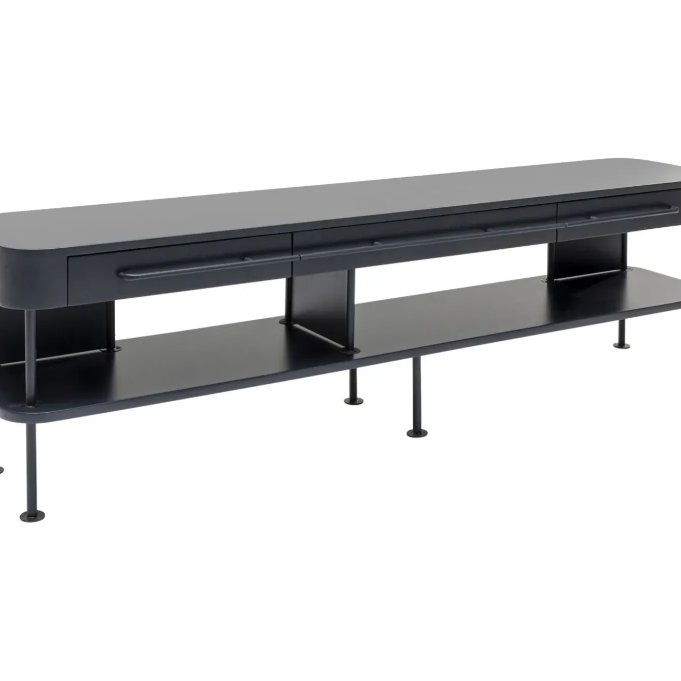 Meuble Tv Montieri Anthracite 160X47Cm