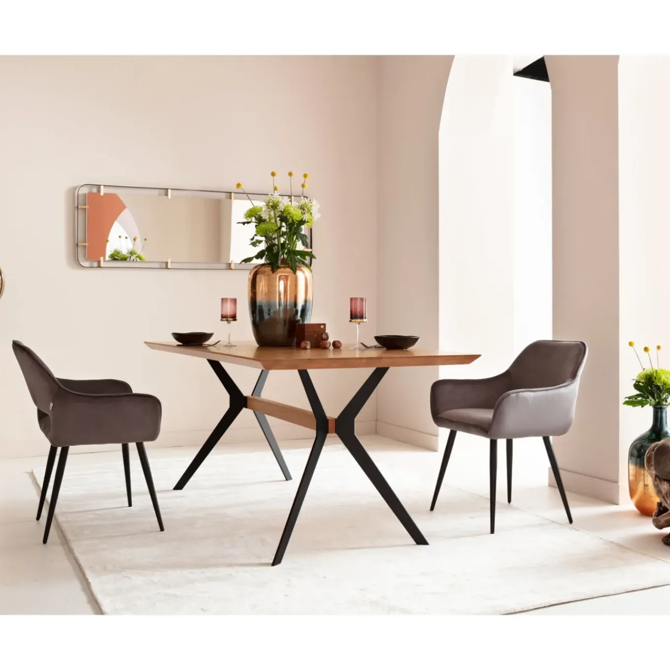 Miroir Betsy Frame Metal 55X165Cm