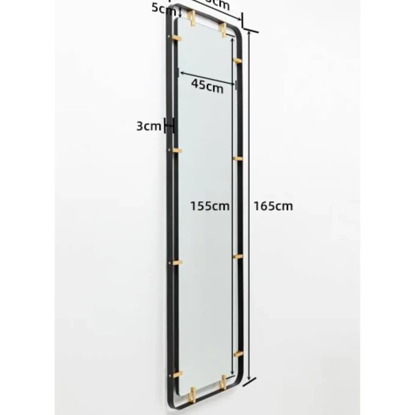 Miroir Betsy Frame Metal 55X165Cm