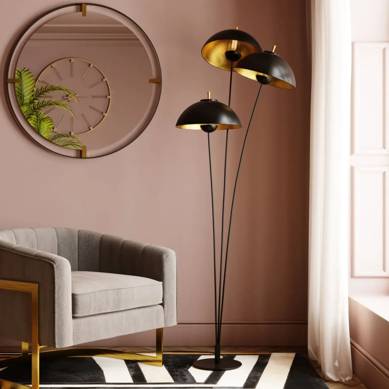 Miroir Betsy Frame Metal 90O