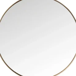 Miroir Curve Rond Cuivre O100Cm