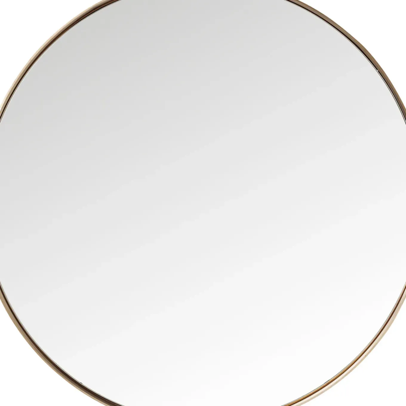 Miroir Curve Rond Cuivre O100Cm