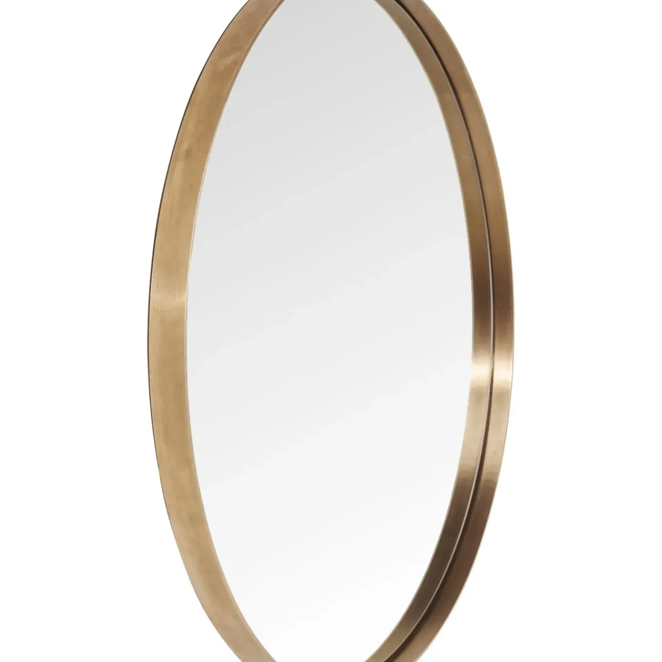 Miroir Curve Rond Cuivre O100Cm