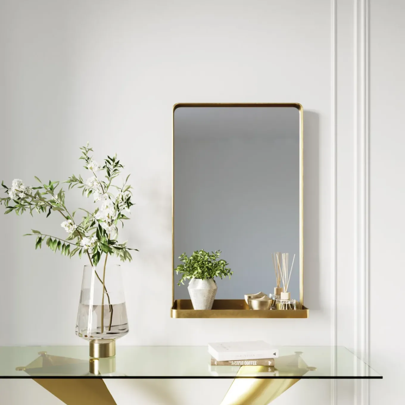 Miroir Curve 80X50Cm