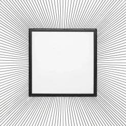 Miroir Dimension Carre Noir 91X91Cm