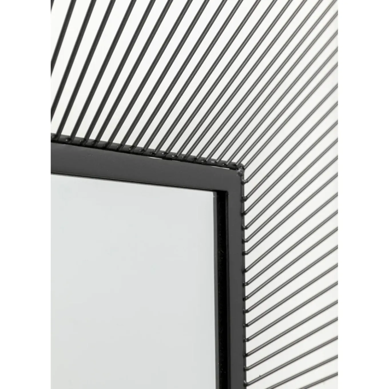 Miroir Dimension Carre Noir 91X91Cm