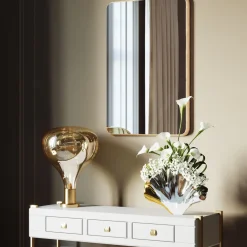 Miroir Jetset Carre Dore 94X64Cm