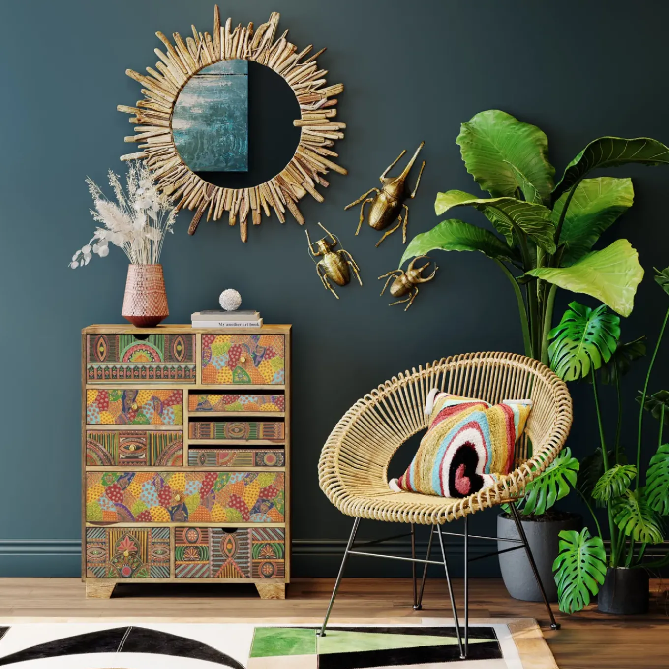 Miroir Legno O82Cm