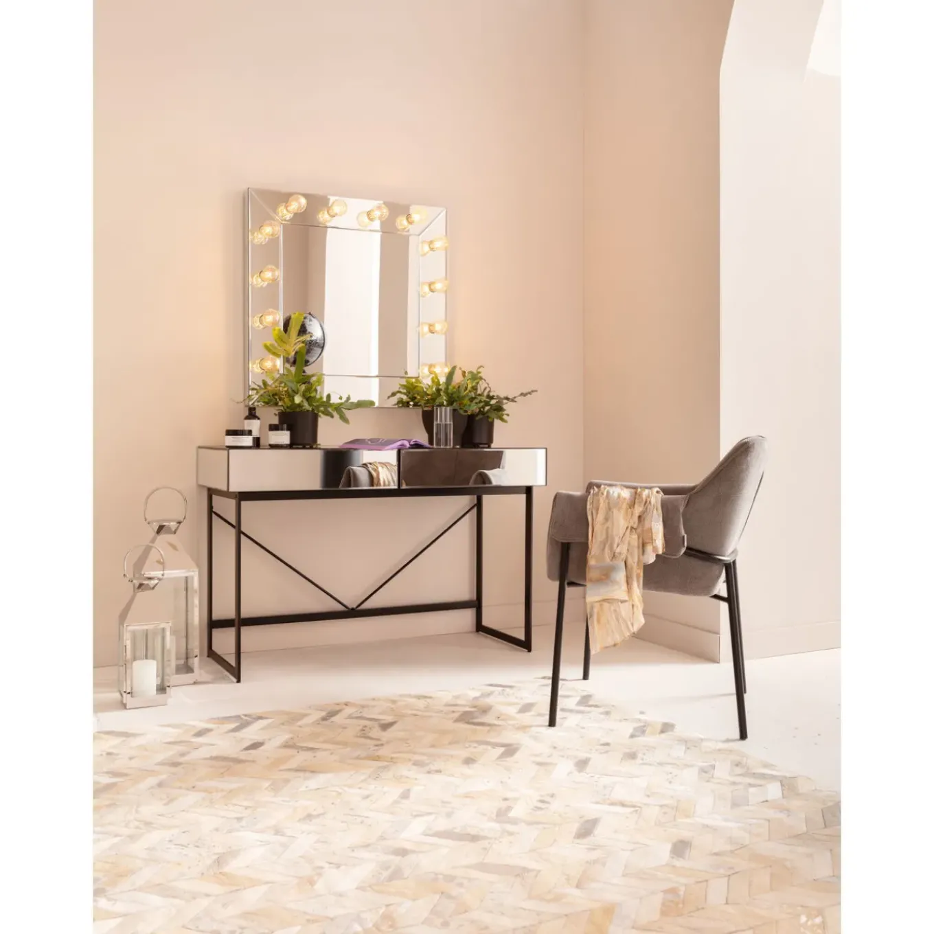 Miroir Make Up Carre 81X81Cm
