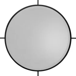 Miroir Mural Stanford Frame Noir Mat O90Cm