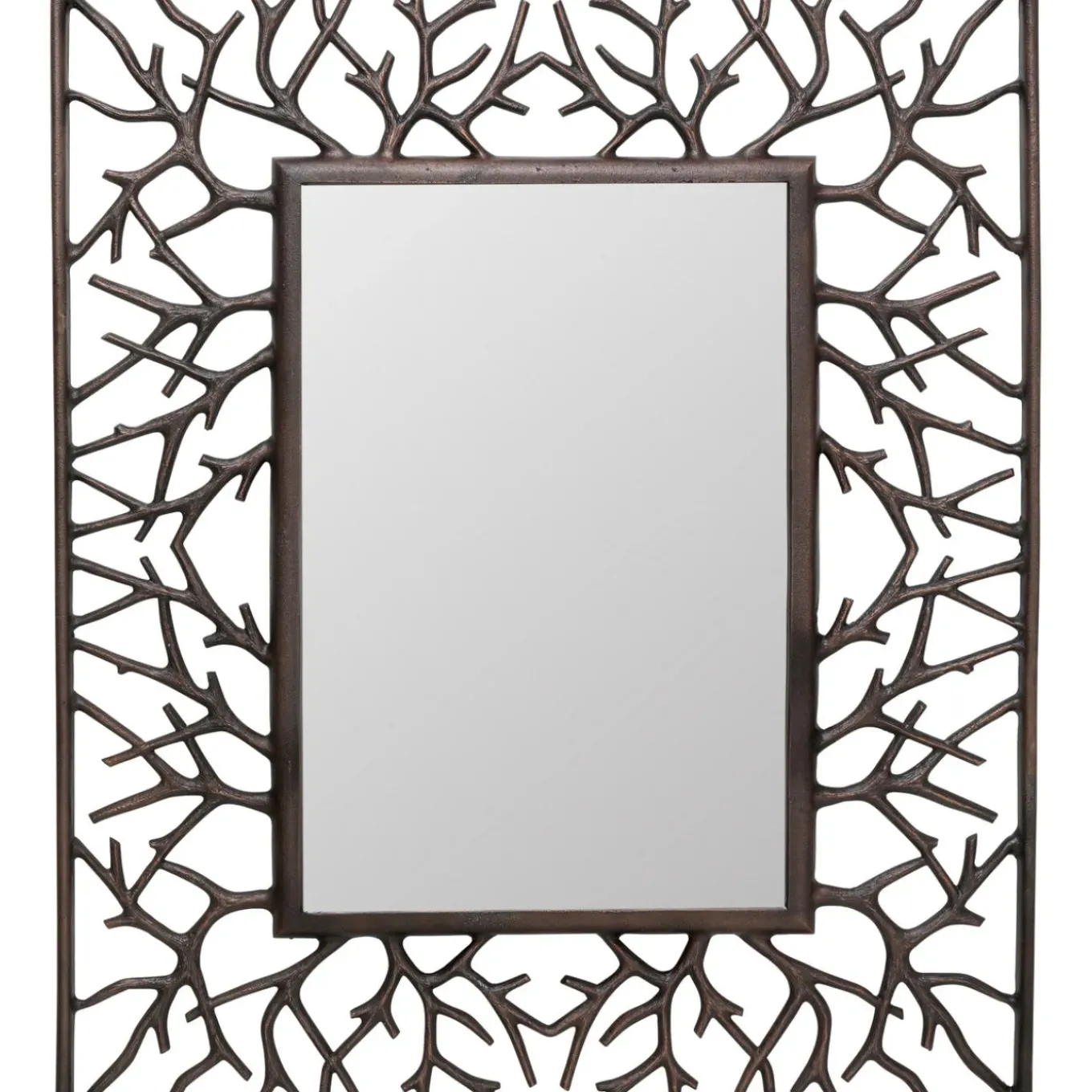 Miroir Mural Tree Branch Square 100X82Cm