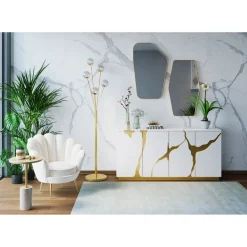Miroir Shape Laiton 64X95Cm