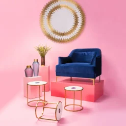 Miroir Solare Dore O132Cm