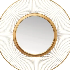Miroir Sun Storm Gold O93Cm