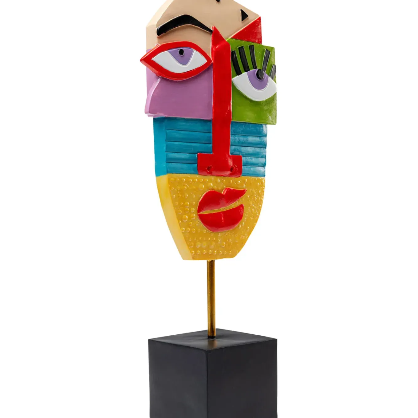 Objet Décoratif Abstract Face Multicolour 52