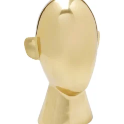 Objet Décoratif Abstract Face Dore 28Cm