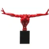 Objet Décoratif Athlete Rouge 75Cm