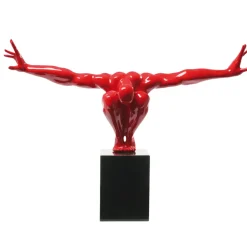 Objet Décoratif Athlete Rouge 75Cm