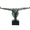 Objet Décoratif Athlete Xl Antique Vert 100Cm