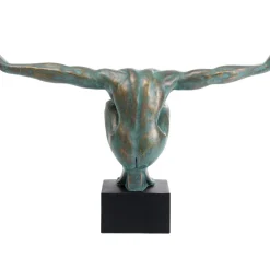 Objet Décoratif Athlete Xl Antique Vert 100Cm
