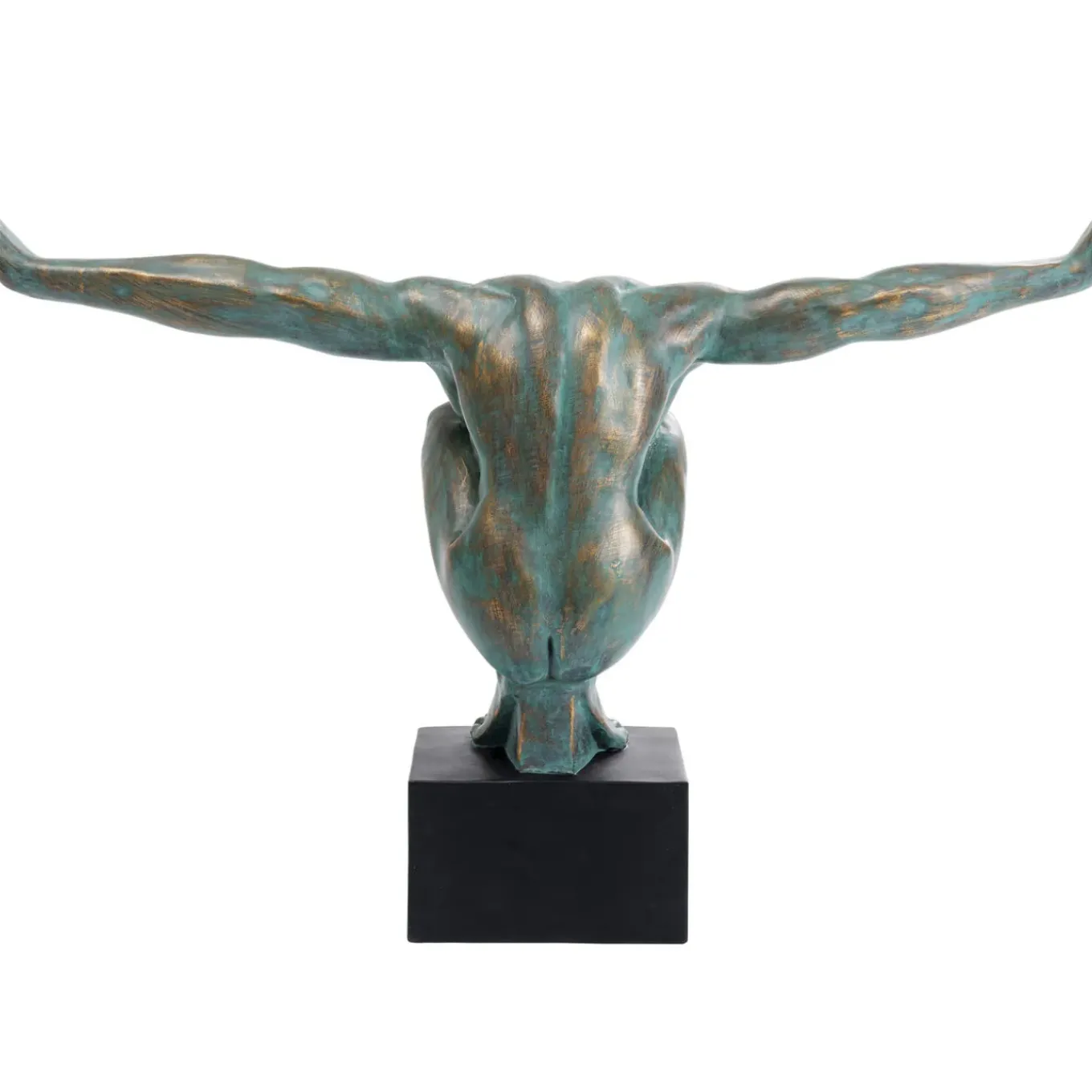 Objet Décoratif Athlete Xl Antique Vert 100Cm