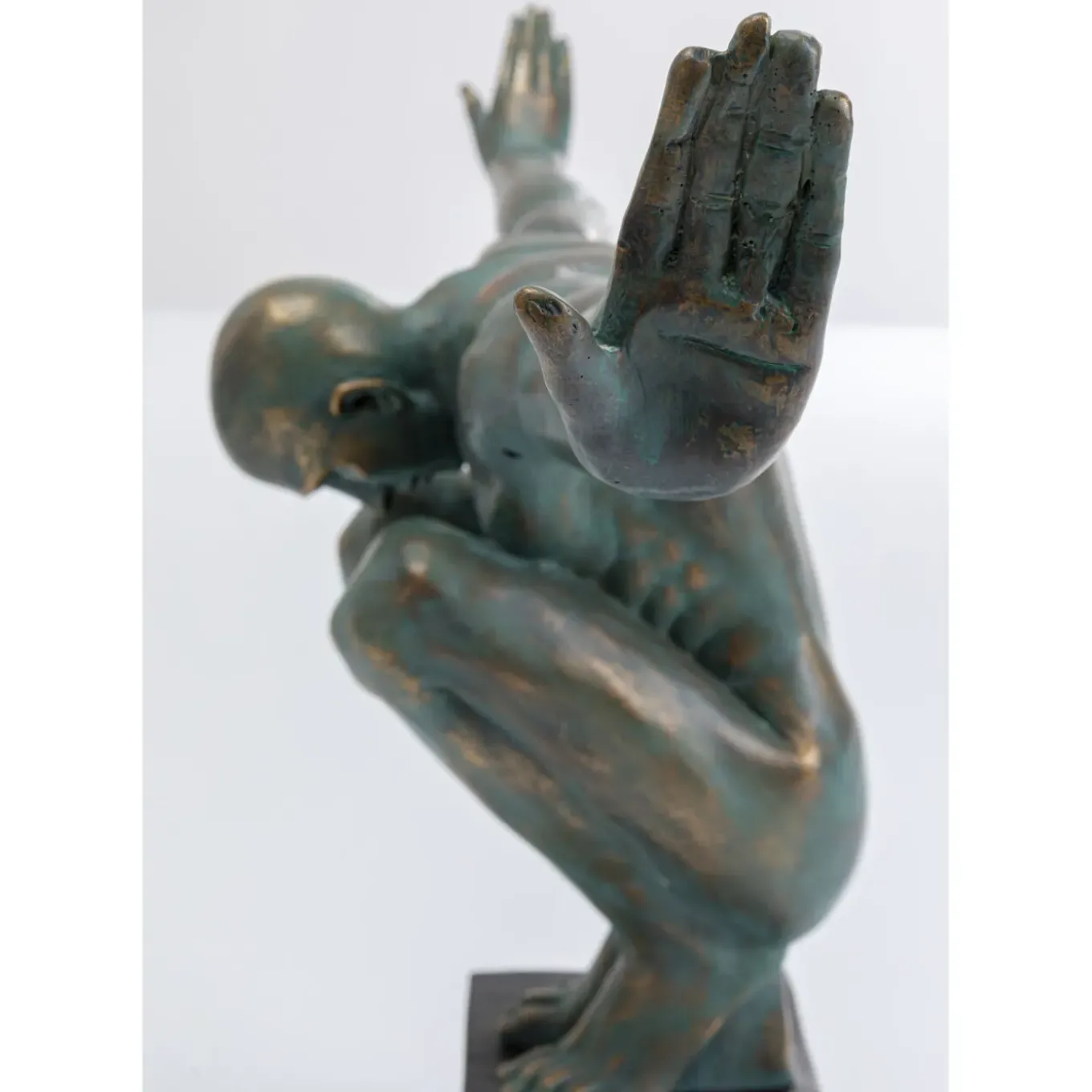 Objet Décoratif Athlete Xl Antique Vert 100Cm