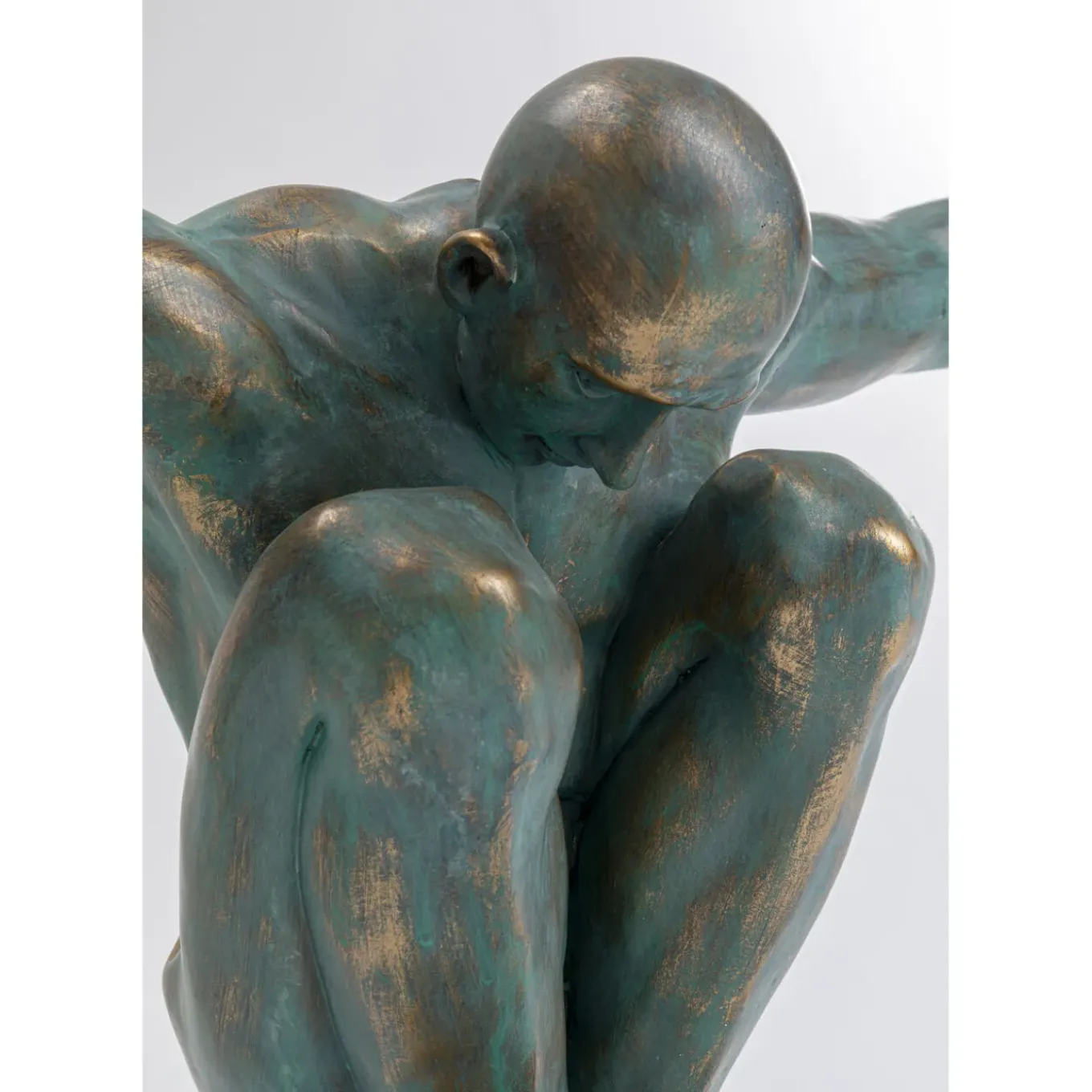 Objet Décoratif Athlete Xl Antique Vert 100Cm