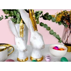 Objet Décoratif Bunny Dore 30Cm
