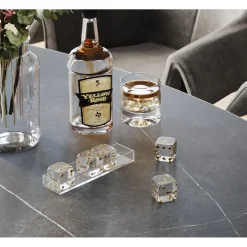 Objet Décoratif Dice Transparent 17X4Cm