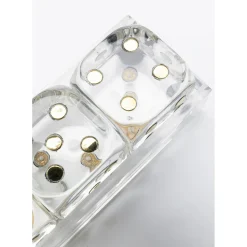 Objet Décoratif Dice Transparent 17X4Cm