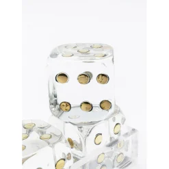 Objet Décoratif Dice Transparent 17X4Cm