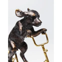Objet Décoratif Dog With Bicycle 44Cm