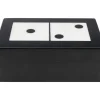 Objet Décoratif Domino Noir/Blanc 14X5Cm