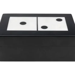 Objet Décoratif Domino Noir/Blanc 14X5Cm