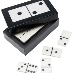 Objet Décoratif Domino Noir/Blanc 14X5Cm
