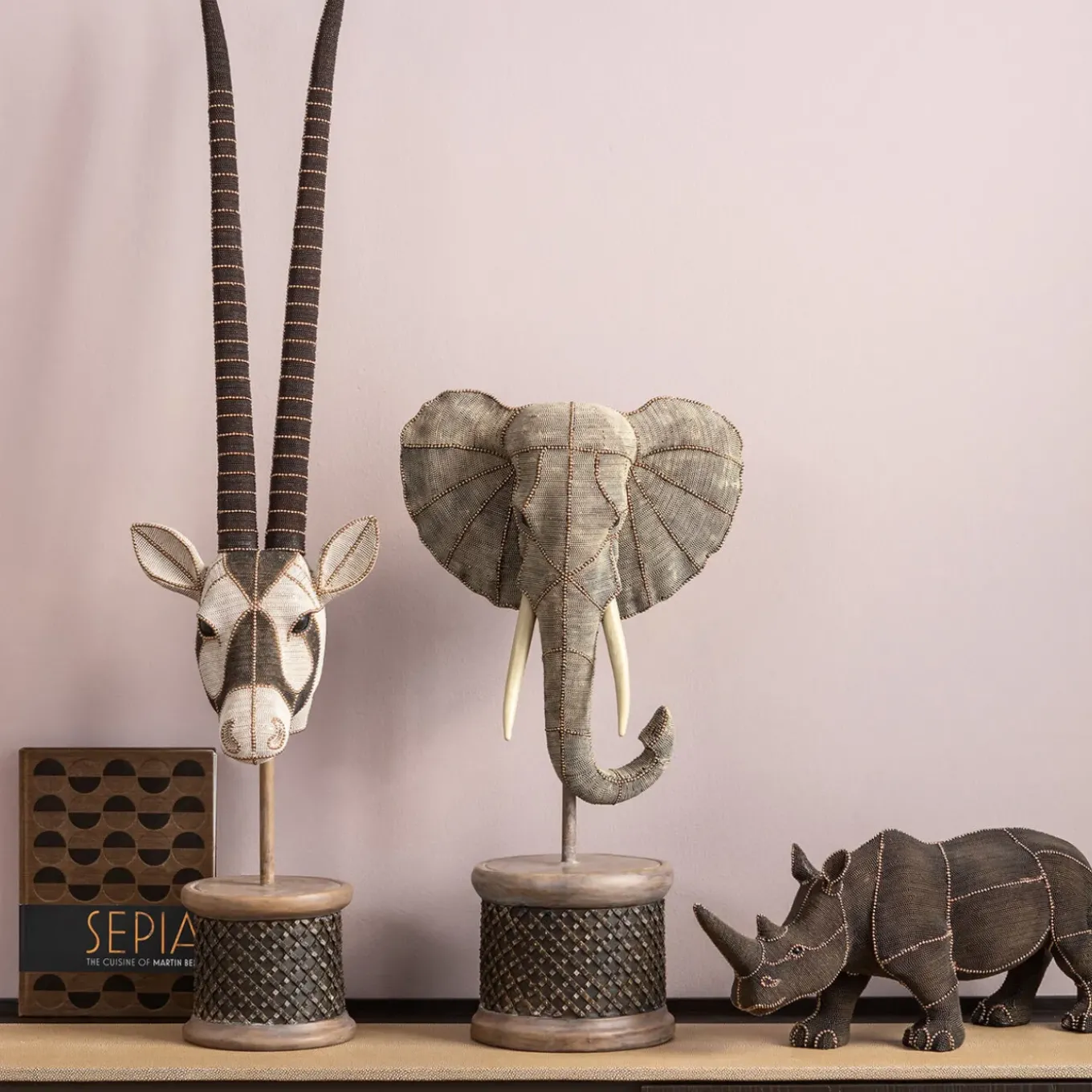 Objet Décoratif Elephant Head Pearls 76