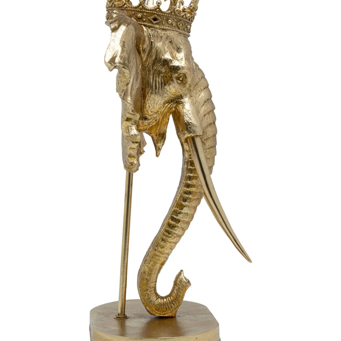 Objet Décoratif Elephant Royal Dore 57Cm