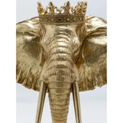 Objet Décoratif Elephant Royal Dore 57Cm