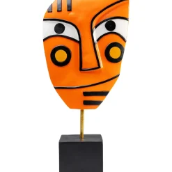 Objet Décoratif Face Orange 50Cm