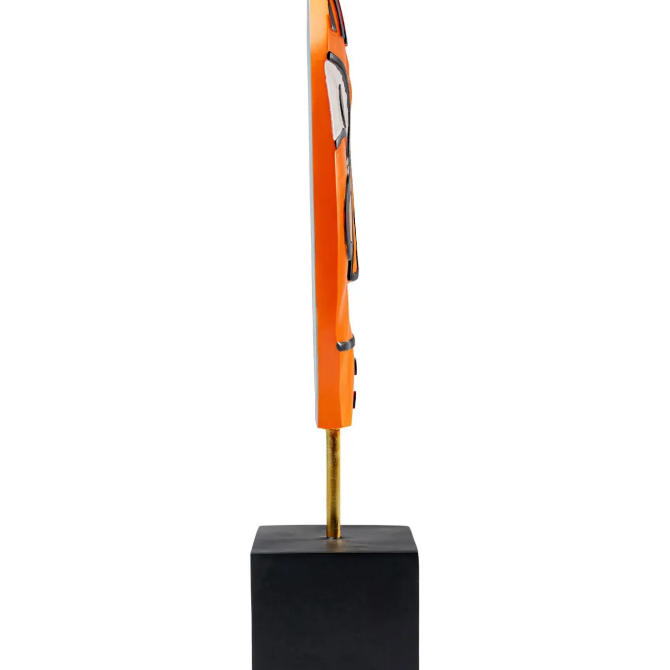 Objet Décoratif Face Orange 50Cm