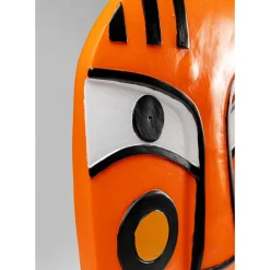 Objet Décoratif Face Orange 50Cm