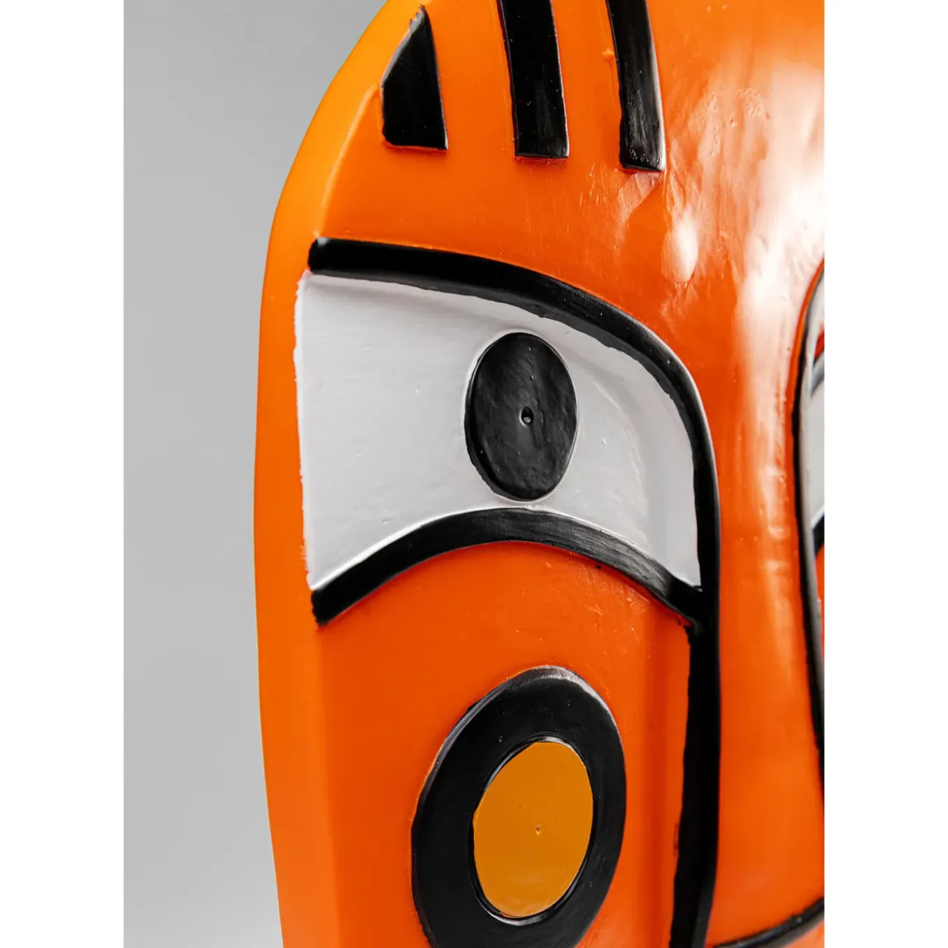 Objet Décoratif Face Orange 50Cm