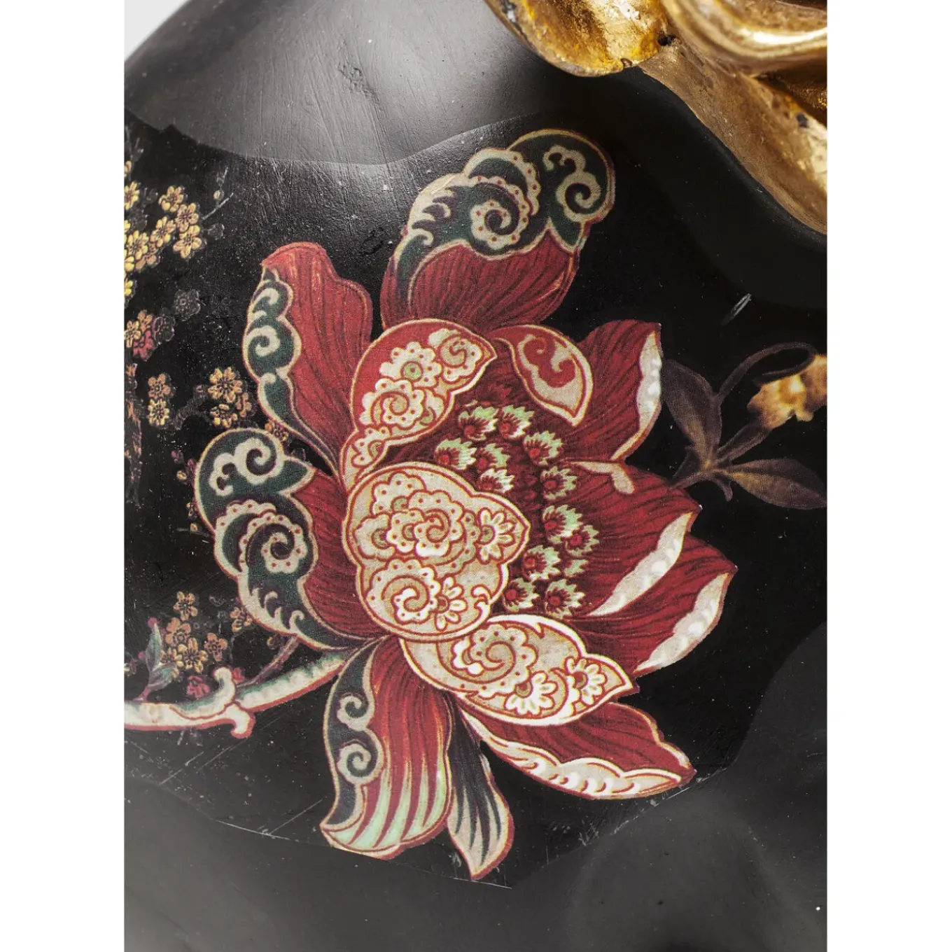 Objet Décoratif Flower Skull 22Cm