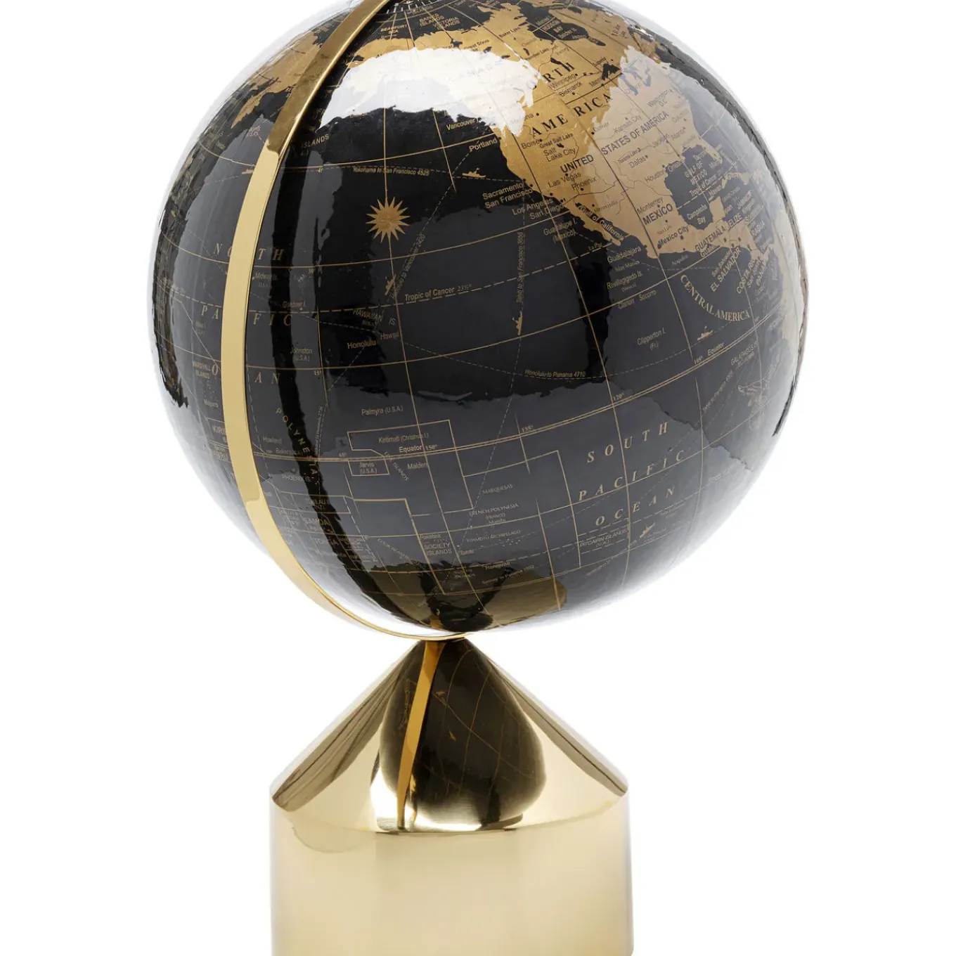 Objet Décoratif Globe Top Dore 47Cm