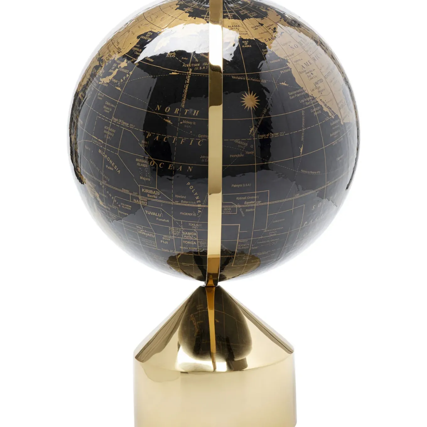 Objet Décoratif Globe Top Dore 47Cm