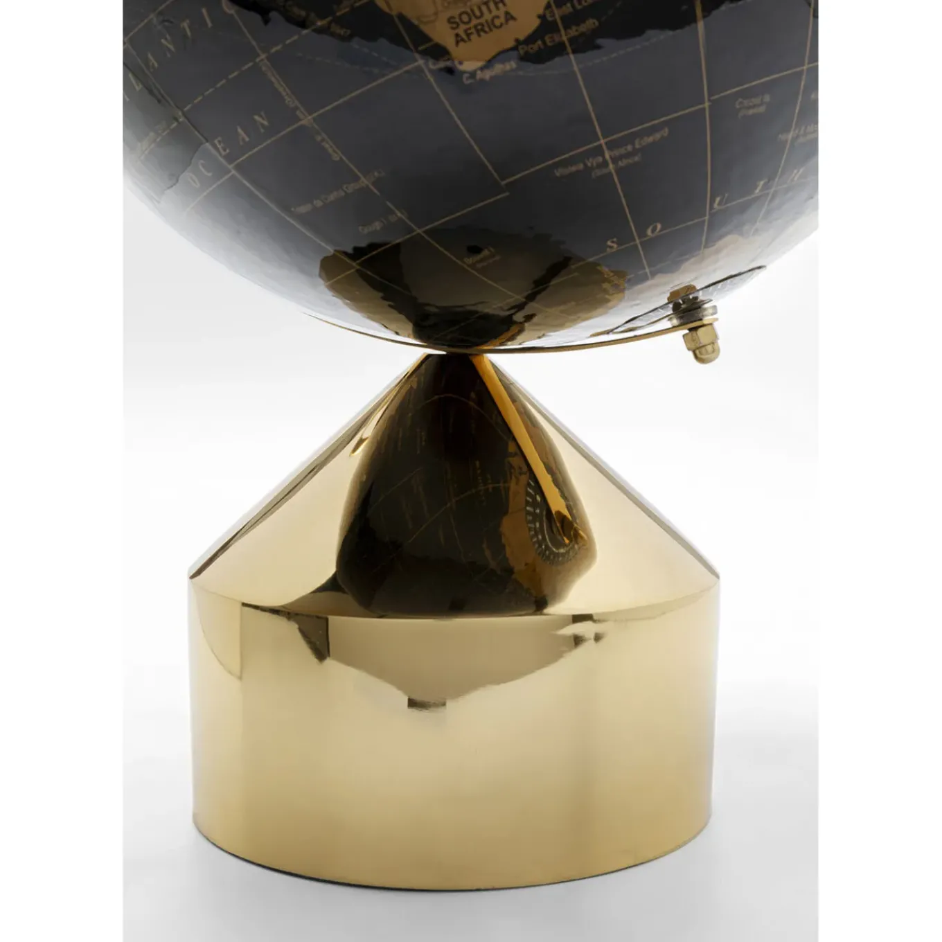 Objet Décoratif Globe Top Dore 47Cm