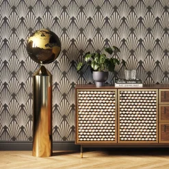 Objet Décoratif Globe Top Dore 132Cm